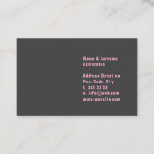 Lady Boss Bold-visitekaartje - Visitekaartje (Achterkant)