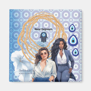 Lady Boss boze oog, geluk charme Magneet