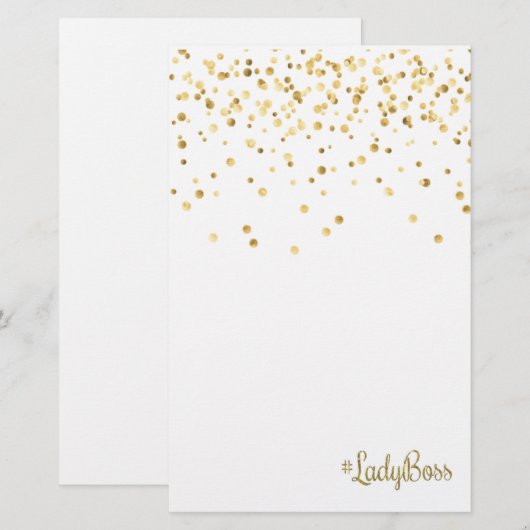 Lady Boss Briefpapier (Voorkant / Achterkant)