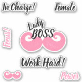 Lady Boss - Inspiratie Sticker (Voorkant)