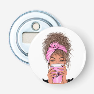 Lady Boss Life, Boss Babe Woman Bracelet Bu Button Flesopener