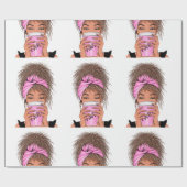 Lady Boss Life, Boss Babe Woman Cadeaupapier (Vlak)