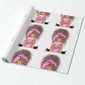 Lady Boss Life, Boss Babe Woman Cadeaupapier (Uitgerold)