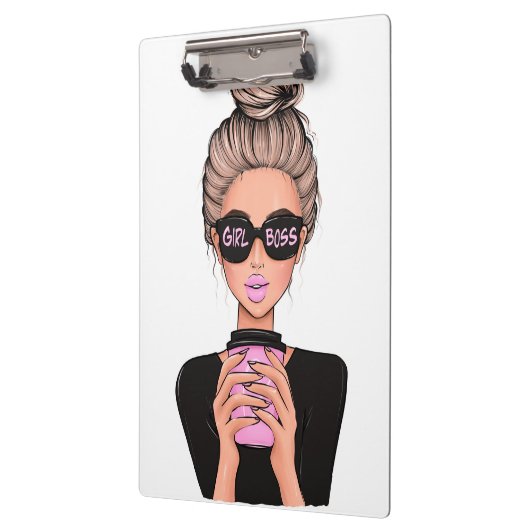 Lady Boss Life, Boss Babe Woman, Girl Boss T-Shirt Klembord (Links)