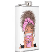 Lady Boss Life, Boss Babe Woman T-Shirt Grocery Ba Heupfles (Rechts)