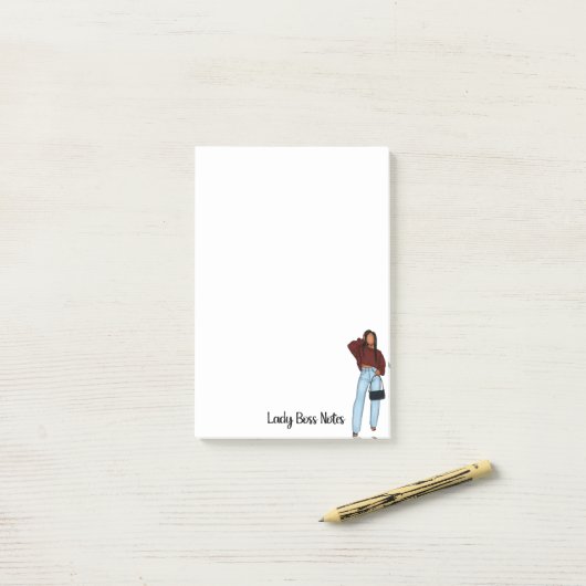 Lady Boss notities Post-it® Notes (Op bureau)