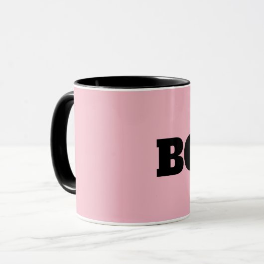 LADY BOSS PINK COFFEE MUGS MOK (Voorkant links)
