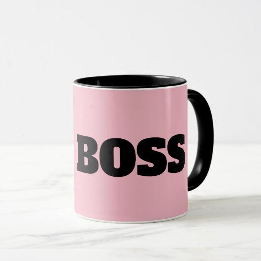 LADY BOSS PINK COFFEE MUGS MOK (Voorkant rechts)
