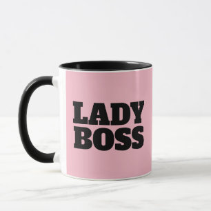 LADY BOSS PINK COFFEE MUGS MOK