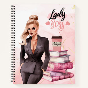 Lady Boss Pink: Geef je ambitie kracht Notitieboek