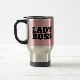LADY BOSS PINK REVEL COFFEE MUGS REISBEKER