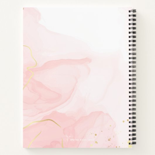 Lady Boss Roze zakenvrouw Notitieboek (Achterkant)