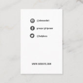 Lady Boss - sjabloon sociale mediakaart Visitekaartje (Achterkant)