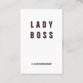 Lady Boss - sjabloon sociale mediakaart Visitekaartje (Voorkant)