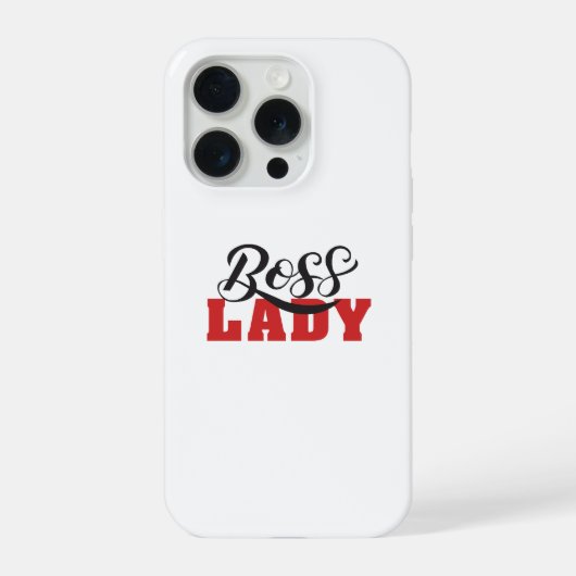 Lady Boss – Strong Confident Woman Design iPhone Hoesje (Achterkant)