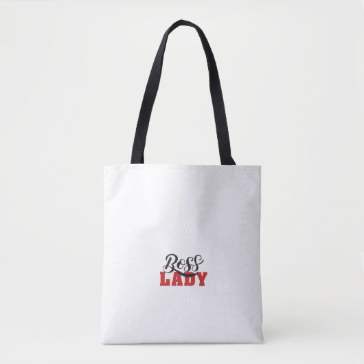 Lady Boss – Strong Confident Woman Design Tote Bag (Voorkant)