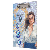 Lady Boss Turks boze oog, succes business Klembord (Links)