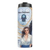 Lady Boss Turks boze oog Thermosbeker (Voorkant)