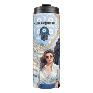 Lady Boss Turks boze oog Thermosbeker
