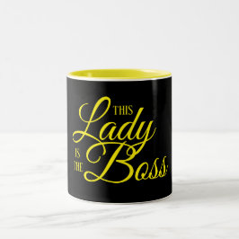Lady BOSS Tweekleurige Koffiemok