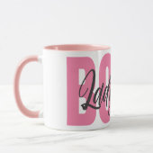 Lady Boss Typografie Mok (Links)