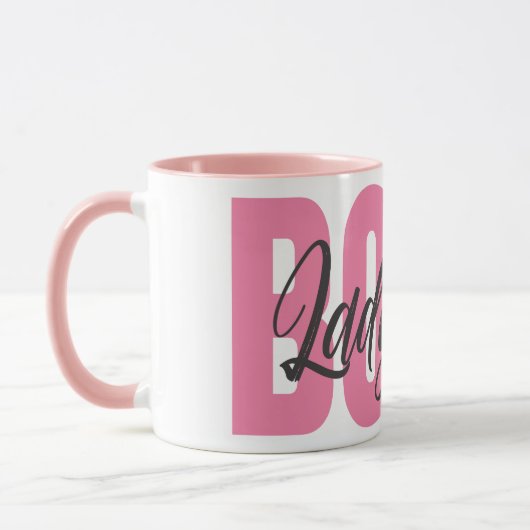 Lady Boss Typografie Mok (Links)