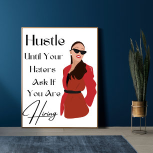 Lady Boss Wall Art, Boss Lady Quotes, Motivatie Poster