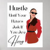Lady Boss Wall Art, Boss Lady Quotes, Motivatie Poster (Voorkant)