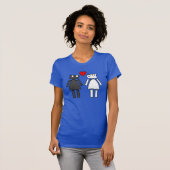 Lady Bots in Love T-shirt (Voorkant volledig)