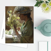 Lady Bouquet Hydrangeas Charles Courtney Curran Briefkaart