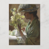 Lady Bouquet Hydrangeas Charles Courtney Curran Briefkaart (Voorkant)