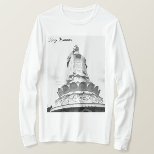 Lady Buddah long sleeve T-shirt (Design voorkant)