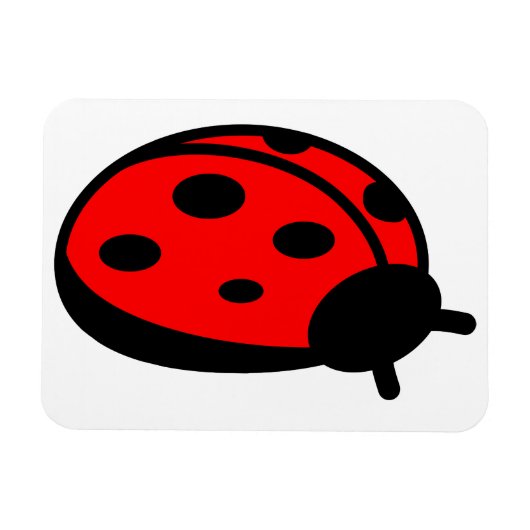 Lady Bug 3-inch x4-magneet Magneet (Horizontaal)
