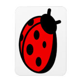 Lady Bug 3-inch x4-magneet Magneet (Verticaal)