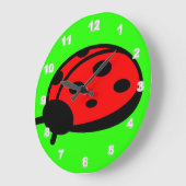 Lady Bug Acrylwand-klok Grote Klok (Hoek)
