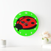Lady Bug Acrylwand-klok Grote Klok (Huis)