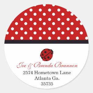 Lady Bug Adres Stickers