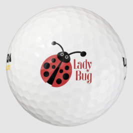 Lady Bug Animal Print Logo Golfballen
