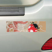 Lady Bug Art Bumpersticker (Op auto)