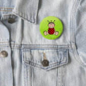Lady Bug Baby shower Party Favors Ronde Button 5,7 Cm (In situ)