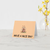 Lady Bug Beer Wenskaart Kaart (Gele Bloem)