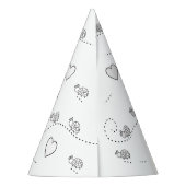 Lady Bug Birthday Party - Kleur uw eigen partijgen Feesthoedjes (Achterkant)