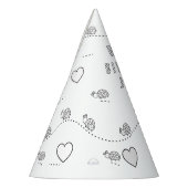 Lady Bug Birthday Party - Kleur uw eigen partijgen Feesthoedjes (Links)