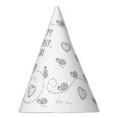 Lady Bug Birthday Party - Kleur uw eigen partijgen Feesthoedjes (Rechts)