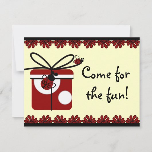 Lady Bug Birthday Party nodigt u uit Kaart (Voorkant)