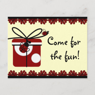 Lady Bug Birthday Party nodigt u uit Kaart