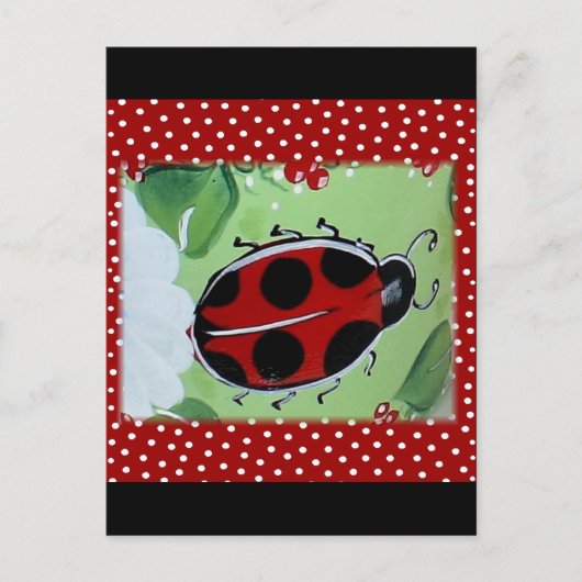 Lady Bug Briefkaart (Voorkant)