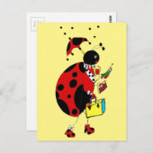 Lady Bug Briefkaart (Voorkant / Achterkant)