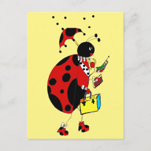 Lady Bug Briefkaart