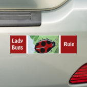 Lady-Bug Bumpersticker (Op auto)